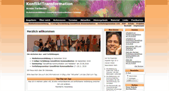 Desktop Screenshot of konflikttransformation.de